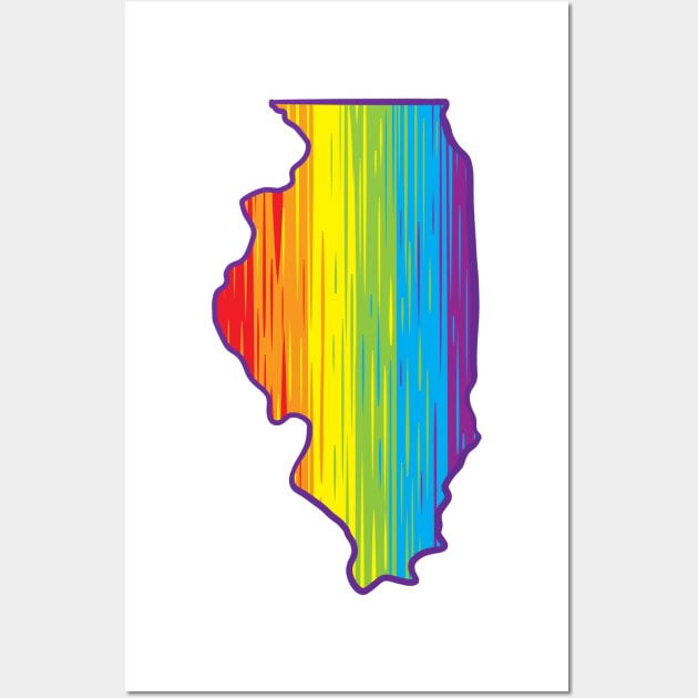 Illinois Pride Wall Art by Manfish Inc.